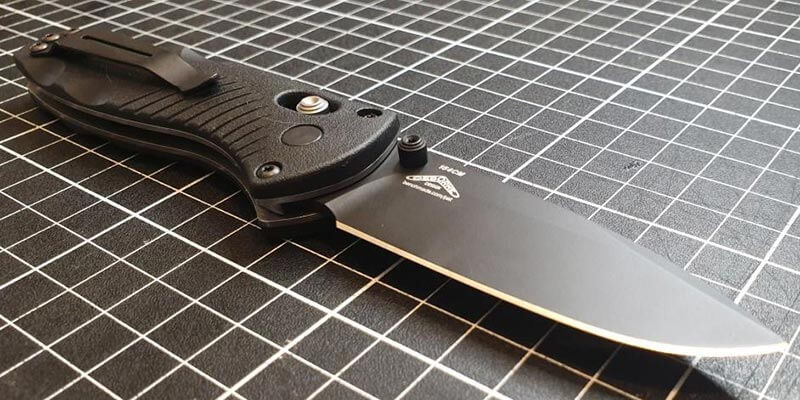 Drop Point Knife on its Side
